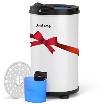 Umelome 6kg Spin Dryer Gravity Drain dryer, White, Power Saving Spinner, A+++