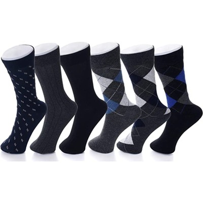Solid Ribbed Argyle Shoe Size 6-12