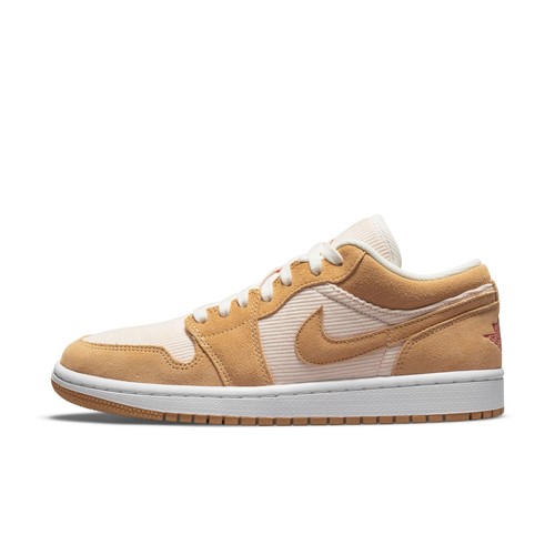 [DH7820-700] Женские кроссовки Air Jordan RETRO 1 LOW SE TWINE ORANGE QUARTZ CORDUROY