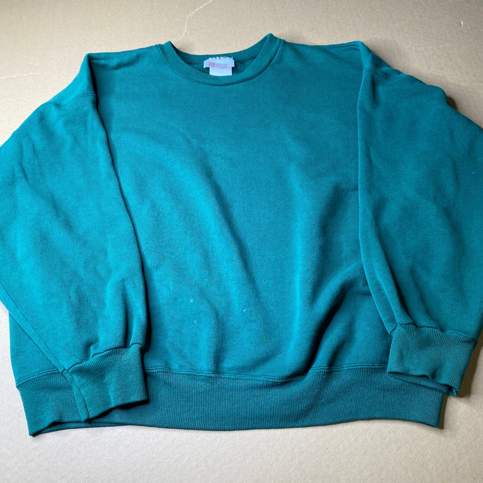 Vintage Hanes Premium Weight Green Crewneck Sweatshirt Mens