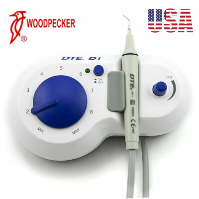 Woodpecker Dental DTE D1 Ultrasonic Pizeo Scaler Satelec HD-1 Handpiece 5 Tips