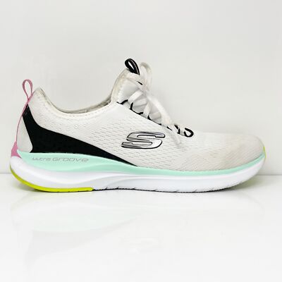 

Skechers Womens Quick Advantage 149021 Белые кроссовки для бега, размер 9, Белый, Ultra Groove Quick Advantage