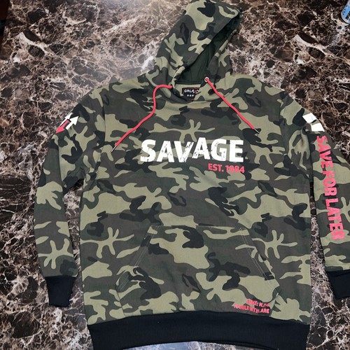 Galaxy SAVAGE HOODIE by Harvic Camo Graphic Savage Hoodie