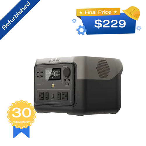 【新品未使用】EcoFlow RIVER 2 Max RIVER 2 Max Portable Power Station Compact and Reliable