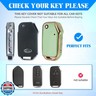 QBUC for KIA Key Fob Cover with keychian, Soft and Durable Key Cover TPU Car Key Holder Fit for Kia 2019-2023 Cerato Ceed Forte NIRO Sorento Seltos Soul Telluride 4 Buttons (G-Green)