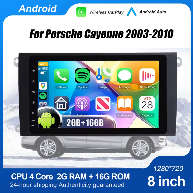 Android Car Radio for Porsche Cayenne 2003~2010 Multimedia Player Supports 8”HD