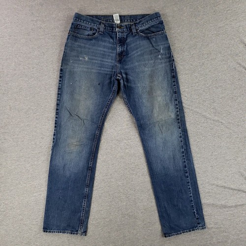 Roebuck 34x34 Slim Straight Blue Jeans Old School Retro Y2K Broken In