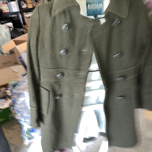 ジャケット・アウター STONE  90s WOOL PEA COAT Jack & Jones Mens Wool Pea Coat Jacket Sz M Charcoal Gray