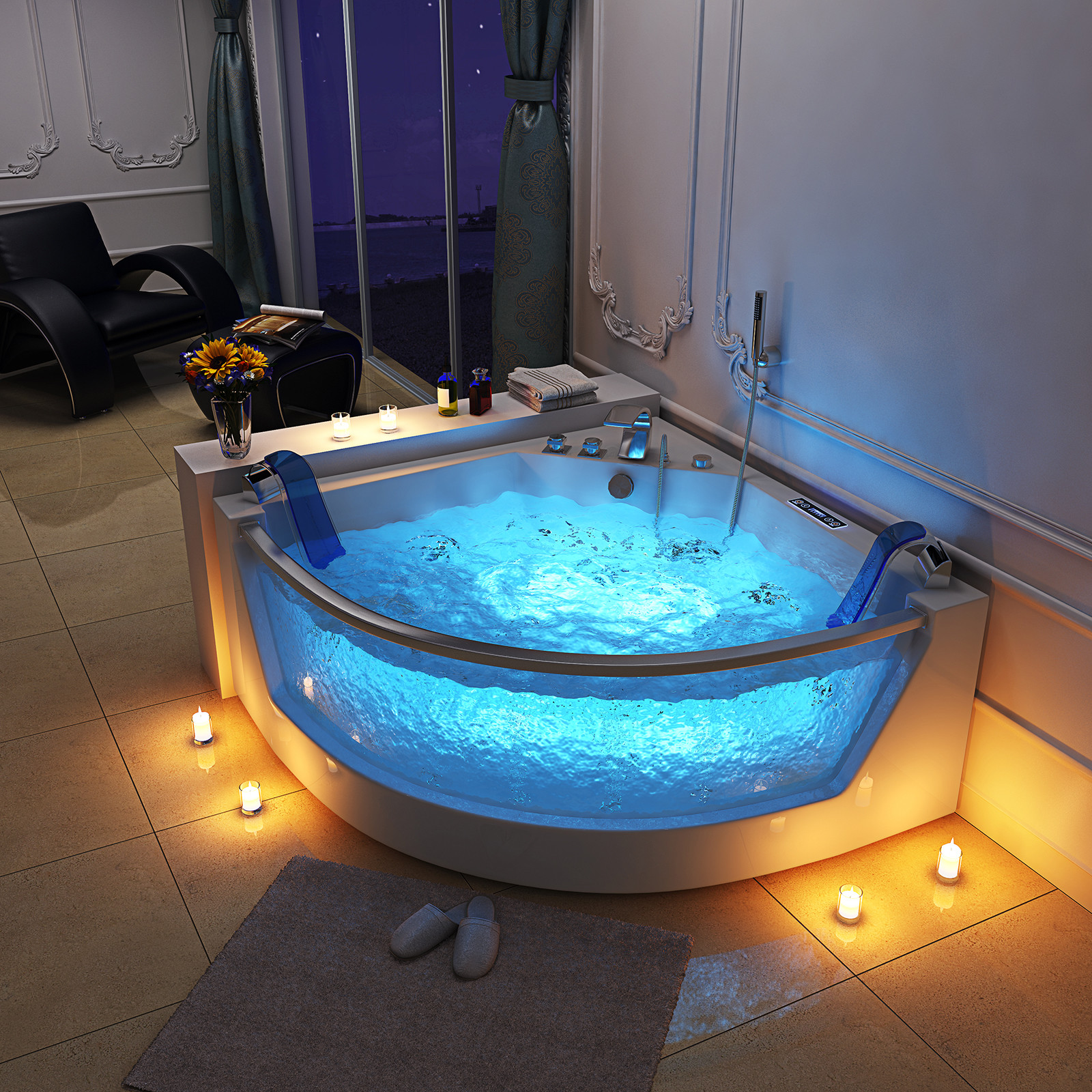 HOME DELUXE Whirlpool Badewanne Pool Duschen Baden