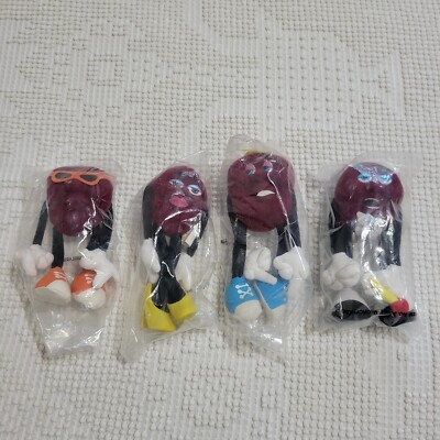 Vtg California Raisins 1988 Applause set of 4