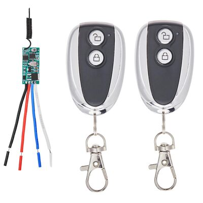 433Mhz Remote Control Switch, DC 5V/12V/24V/3A mini rf Wireless Remote