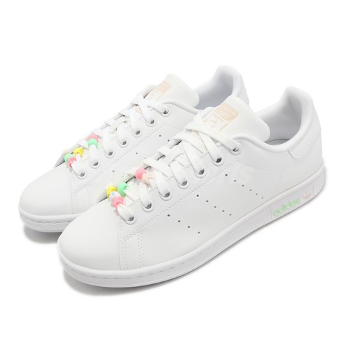 Adidas Originals Stan Smith J White Orange Junior Kids Женская повседневная обувь GY1797