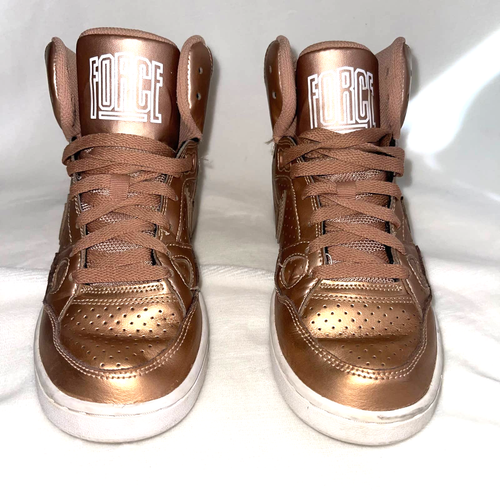 Nike Metallic Bronze Rose Gold Son of Force Mids Women's Size 7