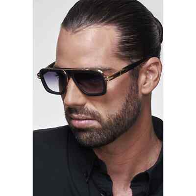 Pre-owned Dita Lxn-evo Dts403-a-01 Matte Black Gold Gray Gradient Lens Sunglasses Authenti