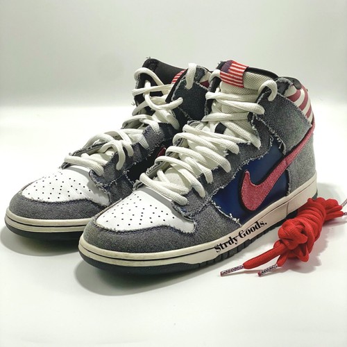 靴 NIKE DUNK HI PREMIUM SB BORN IN THE USA Dunk High Premium SB 'Born In The USA' - Nike - 313171 100