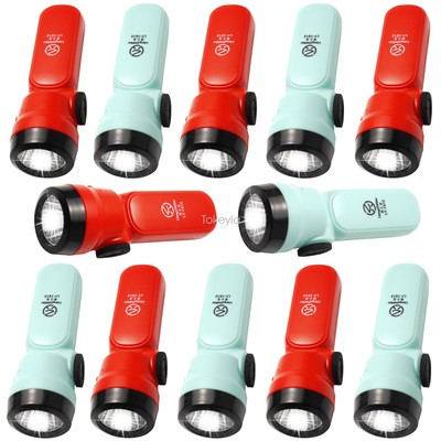 10 Pack Pocket Mini LED Flashlight Rechargeable USB Portable Kids Flashlights