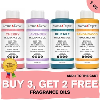 Fragrance Oil 1 oz. Body  oil, Candles, Soap Bath Bomb & Incense Making Scents