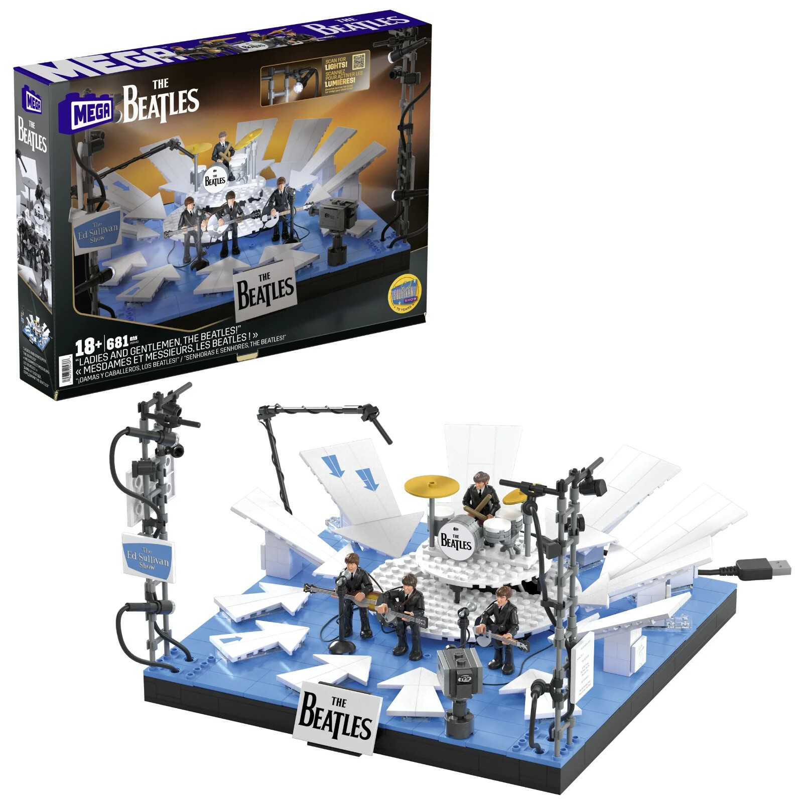 MEGA The Beatles Collectors 681 Pcs Building Toy Kit w