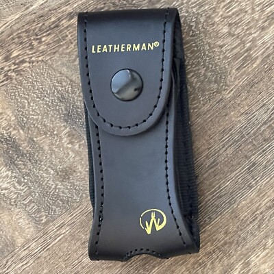 SHEATH ONLY fit Leatherman Charge Plus, Charge TTi, Wave; leather w/pockets