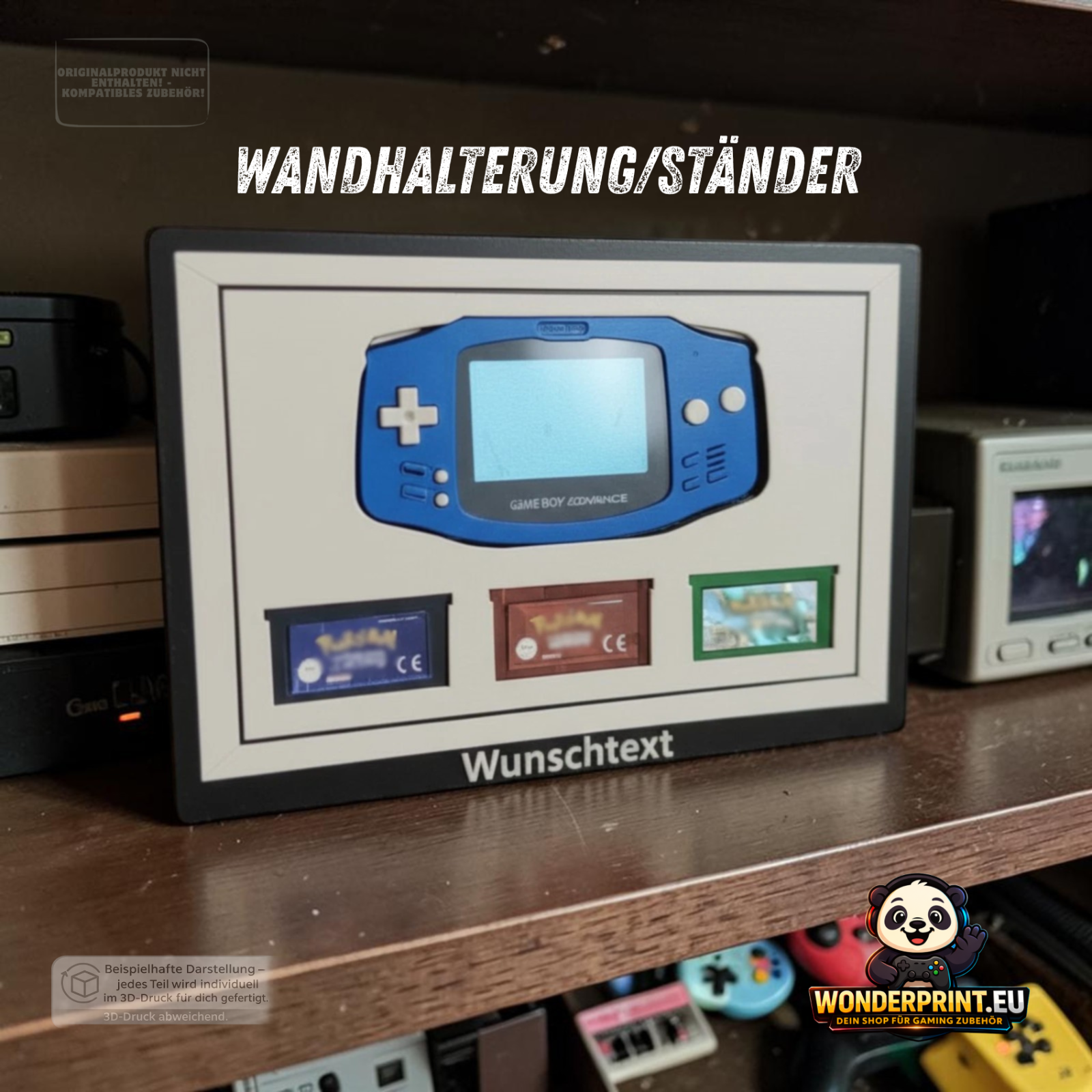 Spielehalter passend für Gameboy Advance Spiele Aufsteller Ständer Display Stand