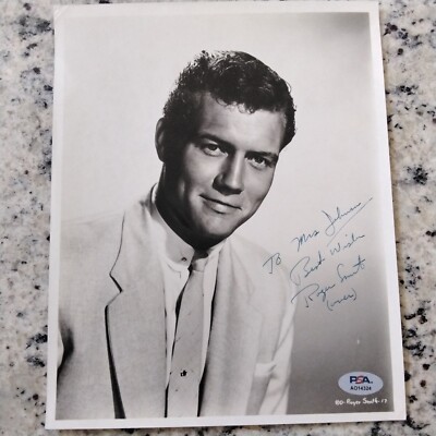 Roger Smith Signed Photo Movie TV Actor 77 Sunset Strip Lon Chaney Ann Margret