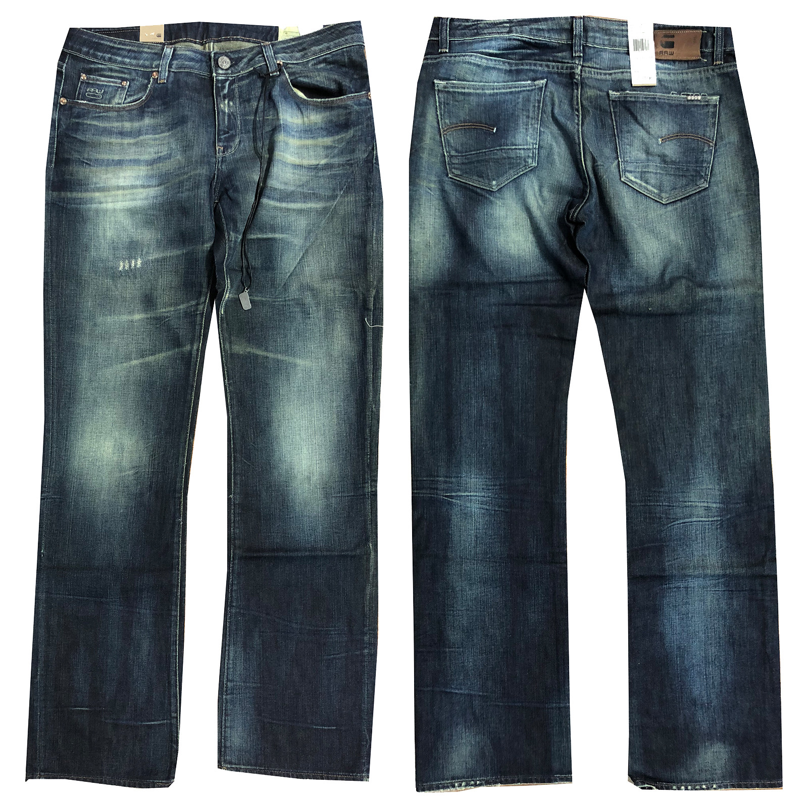 G-Star RAW 3301 Damen Jeans Hose Straight Leg Blau Denim W31 L34 NEU