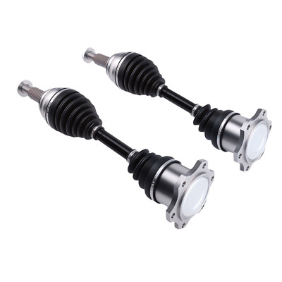 2 Front CV Axles for Silverado Sierra Suburban Tahoe Yukon 1500 K1500 4x4 6-lug