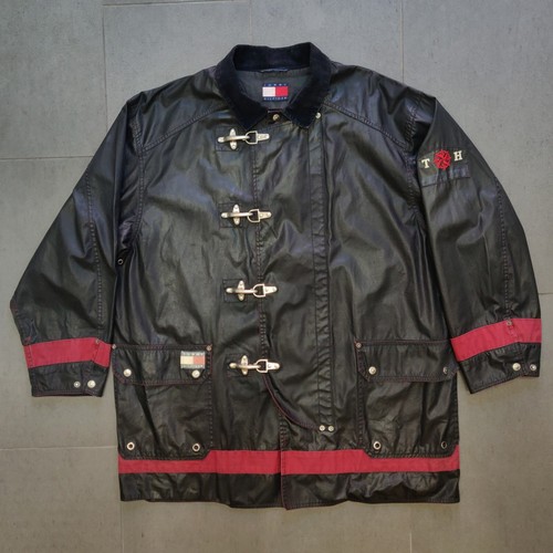 Vintage Tommy Hilfiger Fireman Buckle Black Corduroy