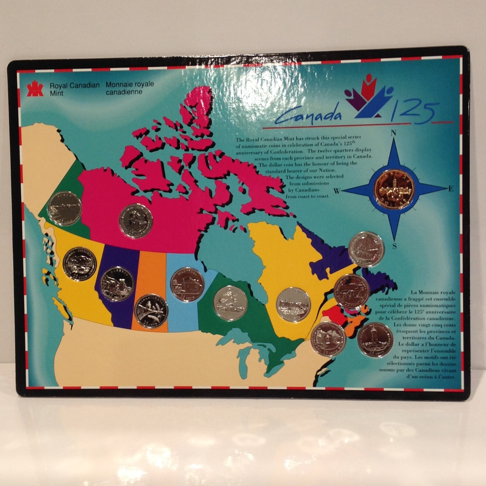Royal Canadian Mint Canada's 125th Anniversary 12 Quarters