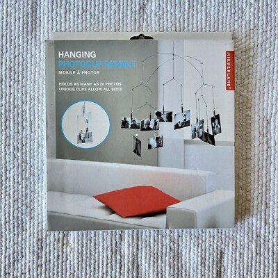 MoMA Kikkerland Hanging Photoclip Mobile Holds 20 Photos Slides Ornaments NEW