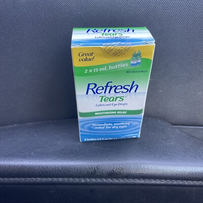 REFRESH TEARS - LUBRICANT EYE DROPS - TWIN PACK - 2 x 15ML BOTTLES  EXP. 8/2024