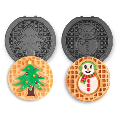 DASH Multimaker Mini System Two 4Â  Nonstick Removable Waffle Plates Set Sno...