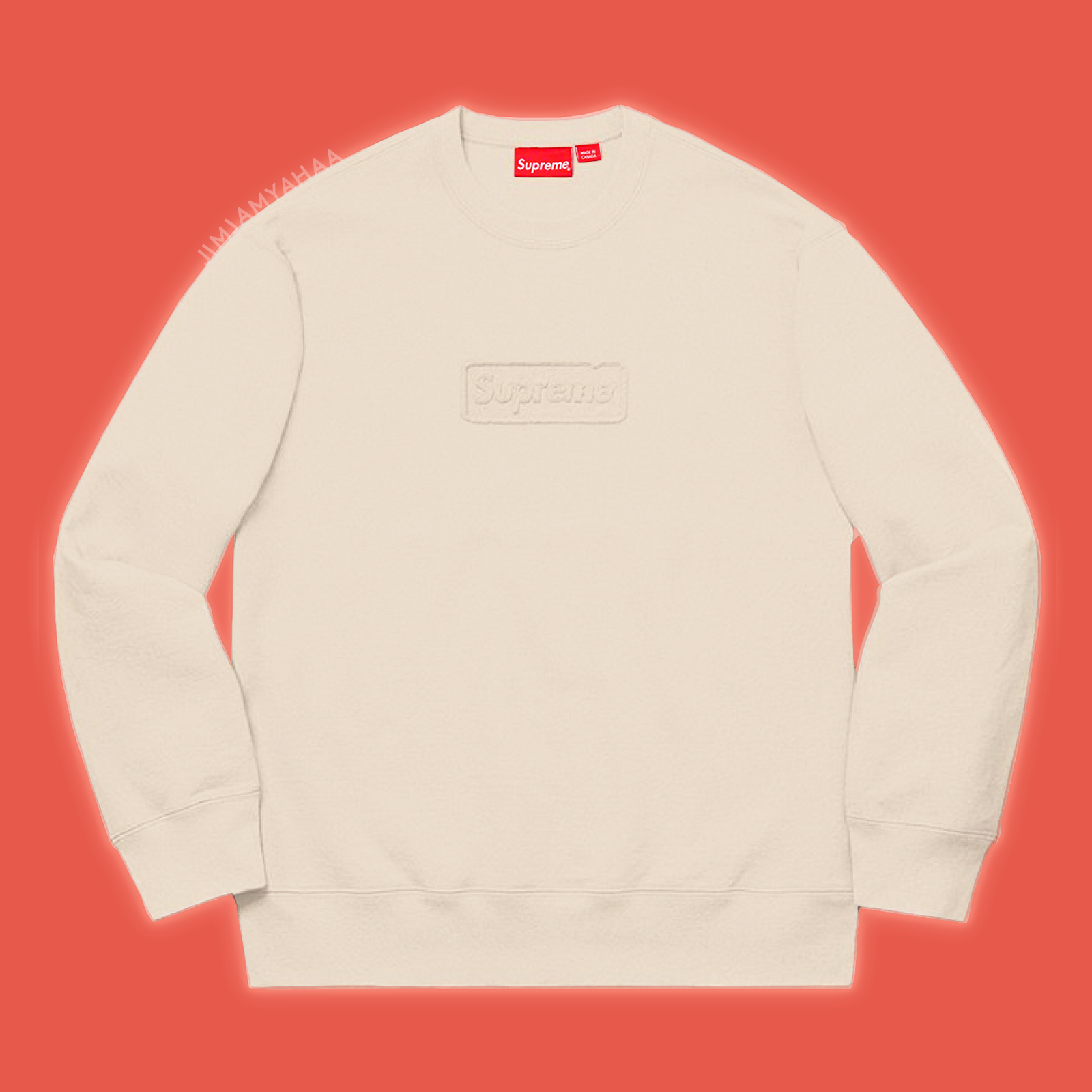 トップス Supreme Cutout Logo Crewneck naturaul M Supreme Cutout Logo Crewneck (SS20) - $158