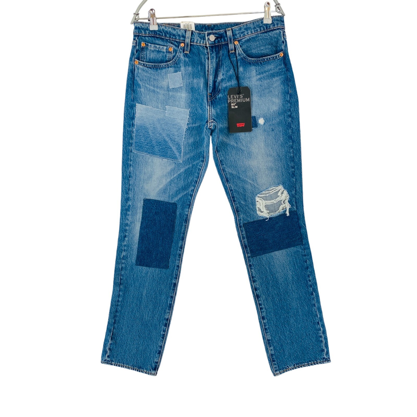Levi's 511 リーバイス　プレミアム　ストレートデニム W32 L32 Levi's Premium 511 Dark Blue Stretch Slim Fit Jeans W31 L32