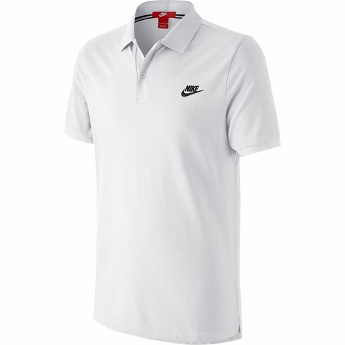 

Мужская футболка-поло Nike GS Slim Fit спортивная бело-черная 727330-100, White/black