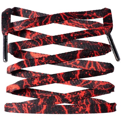 LitLaces - Custom Sublimated Shoe Laces Lightning Printed Design 