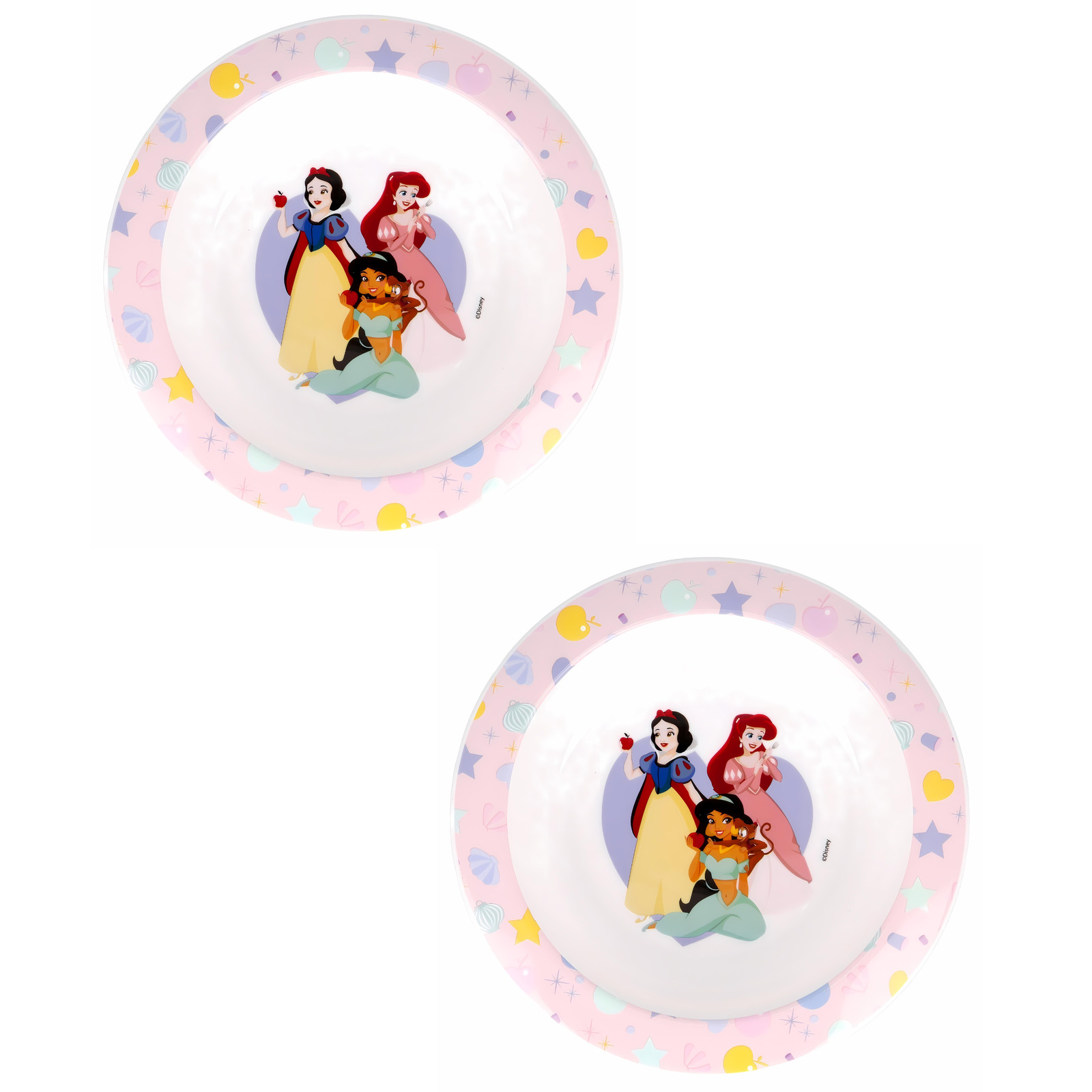 Kinder Schüssel Set Disney Prinzessinnen Müslischale Kindergeschirr Plastik 15cm