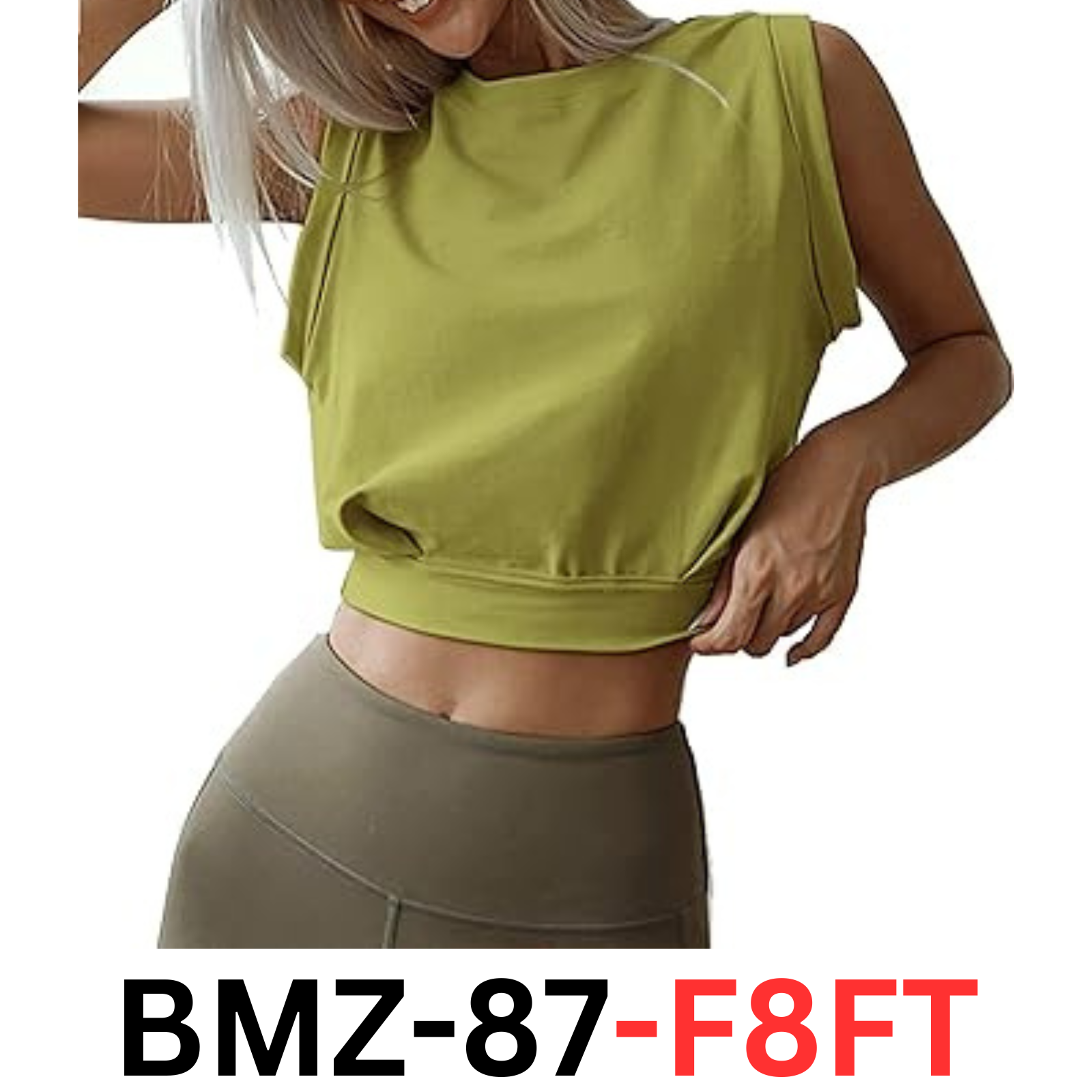 ARRIVE GUIDE Women's Workout Crop Top Cute Loose Fit Casual Summer Tank Tops, XS