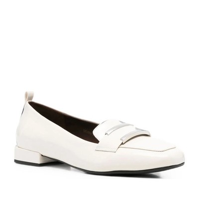 Sergio Moretti Women's Beige Leather Loafers Casual SMR6594-26100BEI