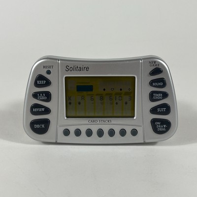 Solitaire Master Handheld Card Game Electronic Game Used Tested & Works