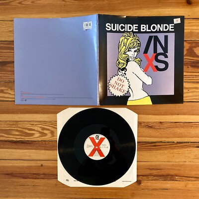INXS: Suicide Blonde 12'' Vinyl Single Gatefold UK 1990 Mercury LP EP NM/VG+