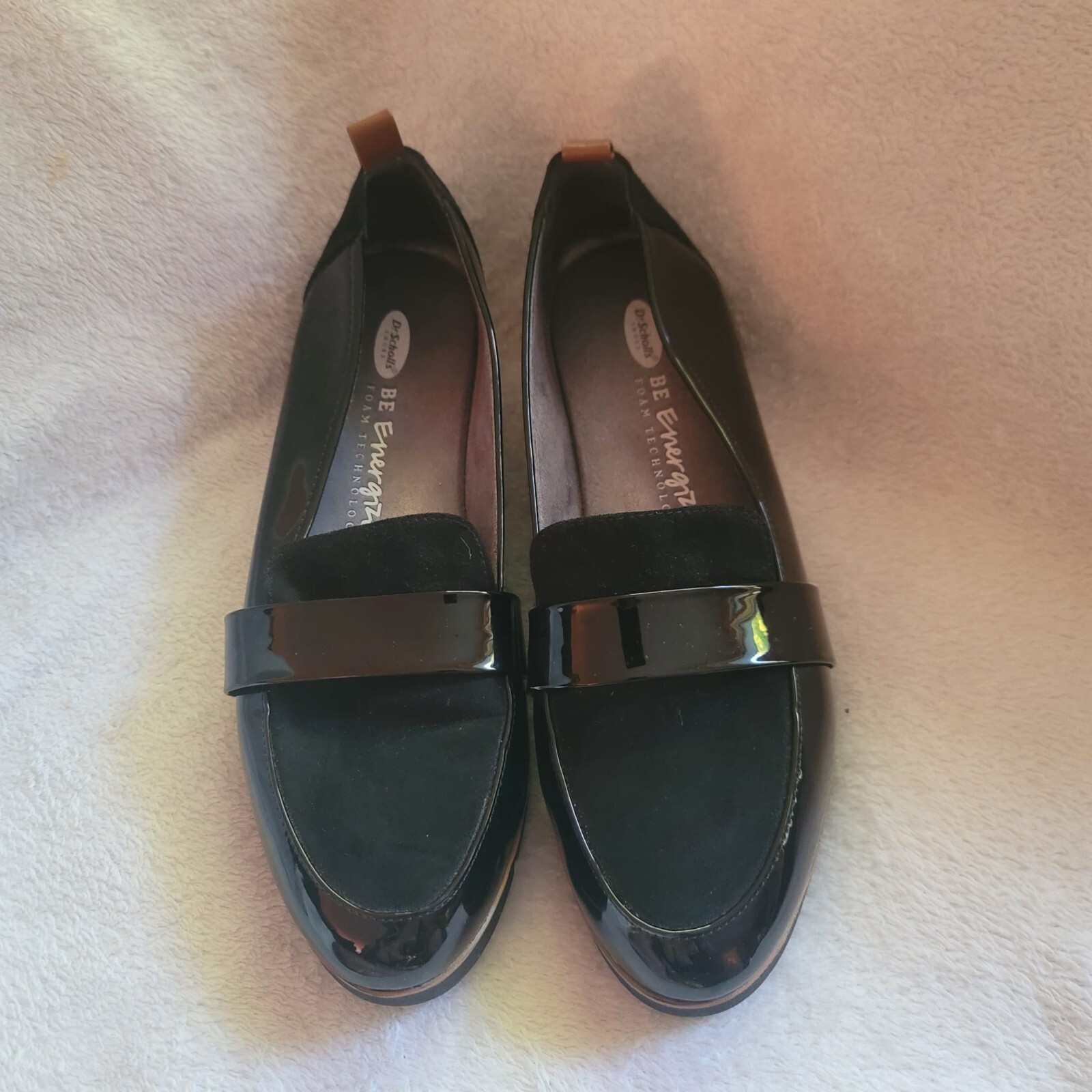 Dr. Scholl's Be Energized Watson Faux Suede & Patent Leather Loafer Women