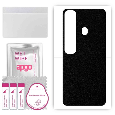 apgo Back Skin Wrap Sticker for Tecno Spark 7 Pro, Matte Black