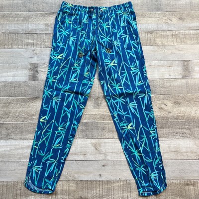 Lilly Pulitzer Piper Crop Pant Womens 6 Bamboo Bash Lightweight Drawstring