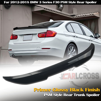 Rear Trunk Spoiler Wing PSM For 2012-2018 BMW F30 3 Series M3 Glossy Black