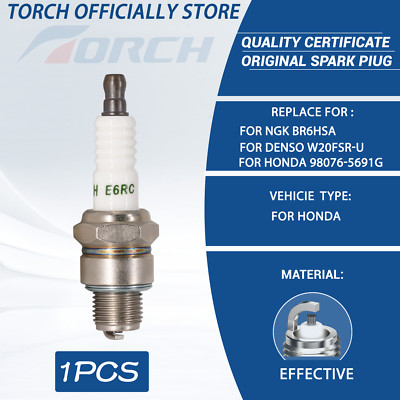 TORCH E6RC Copper Core Spark Plug Replace for NGK BR6HSA/ BR6HS Spark Plug