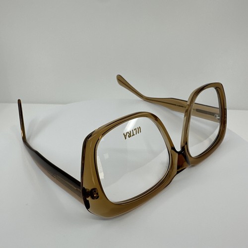 Pre-owned Goliath Ii Eyeglasses Ultra  2 C. Translucent Honey 62-20mm Holland In Clear Demo Lenses