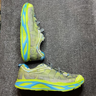 Hoka One Huaka Men s Size 11 D Med 30609 030 LAC Green/Gray/Blue Running Shoes