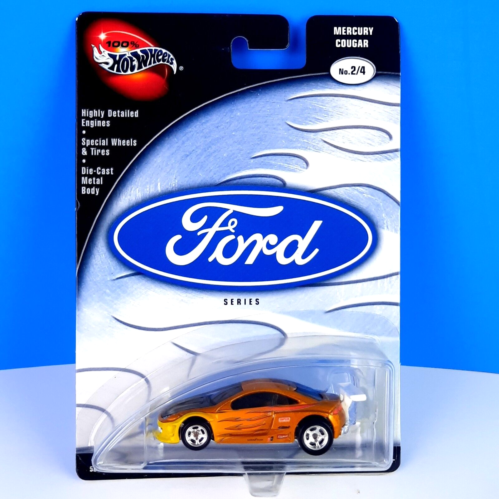 Ford Series Mercury Cougar Metalflake Gold #2/4 Rrprf Wheels