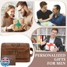 Aganmi Personalized Husband Birthday Gift from Wife Travel Toiletry Bag for Men Him, Cool Valentines Thanksgiving Christmas Anniversary Birthday Gifts for Husband Boyfriend Partner, Light Brown C